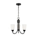 Generation Lighting Canada - Three Light Chandelier - Seville - Midnight Black- Union Lighting Luminaires Decor