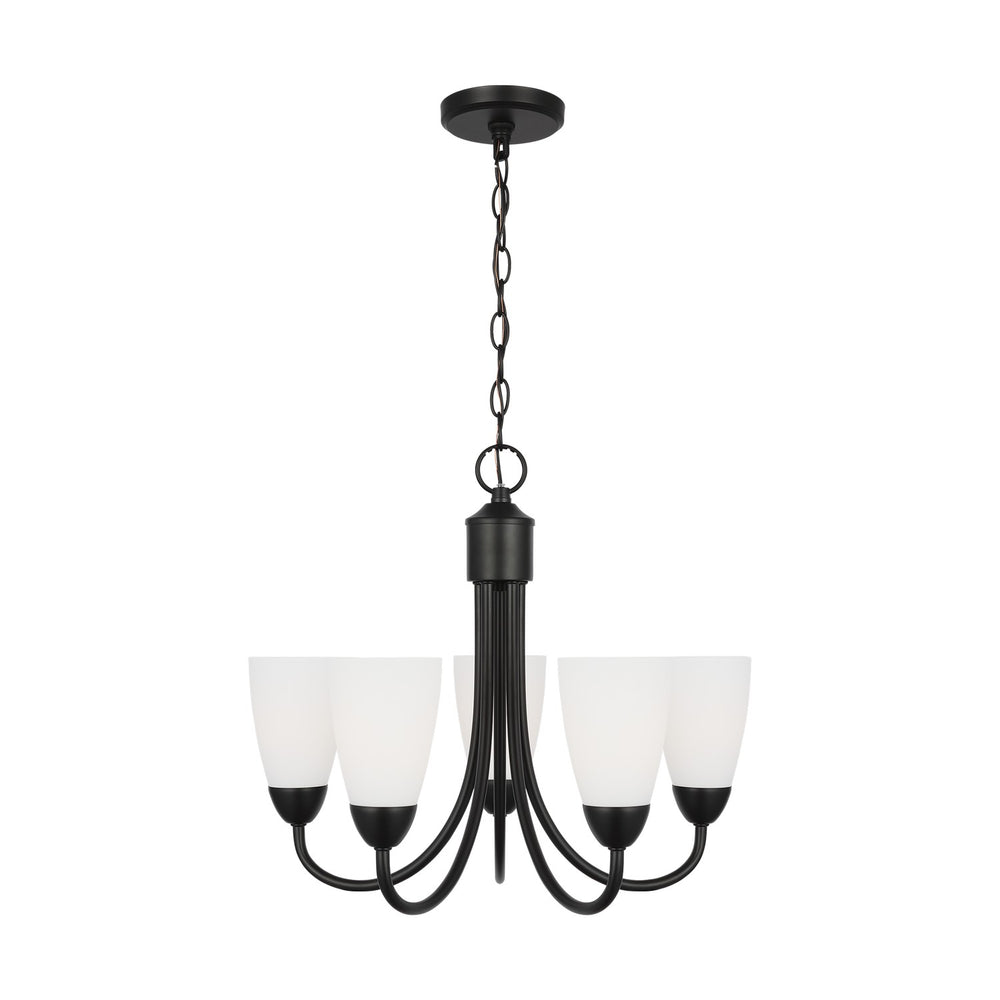 Generation Lighting Canada - Five Light Chandelier - Seville - Midnight Black- Union Lighting Luminaires Decor