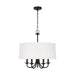 Generation Lighting Canada - Five Light Chandelier - Seville - Midnight Black- Union Lighting Luminaires Decor