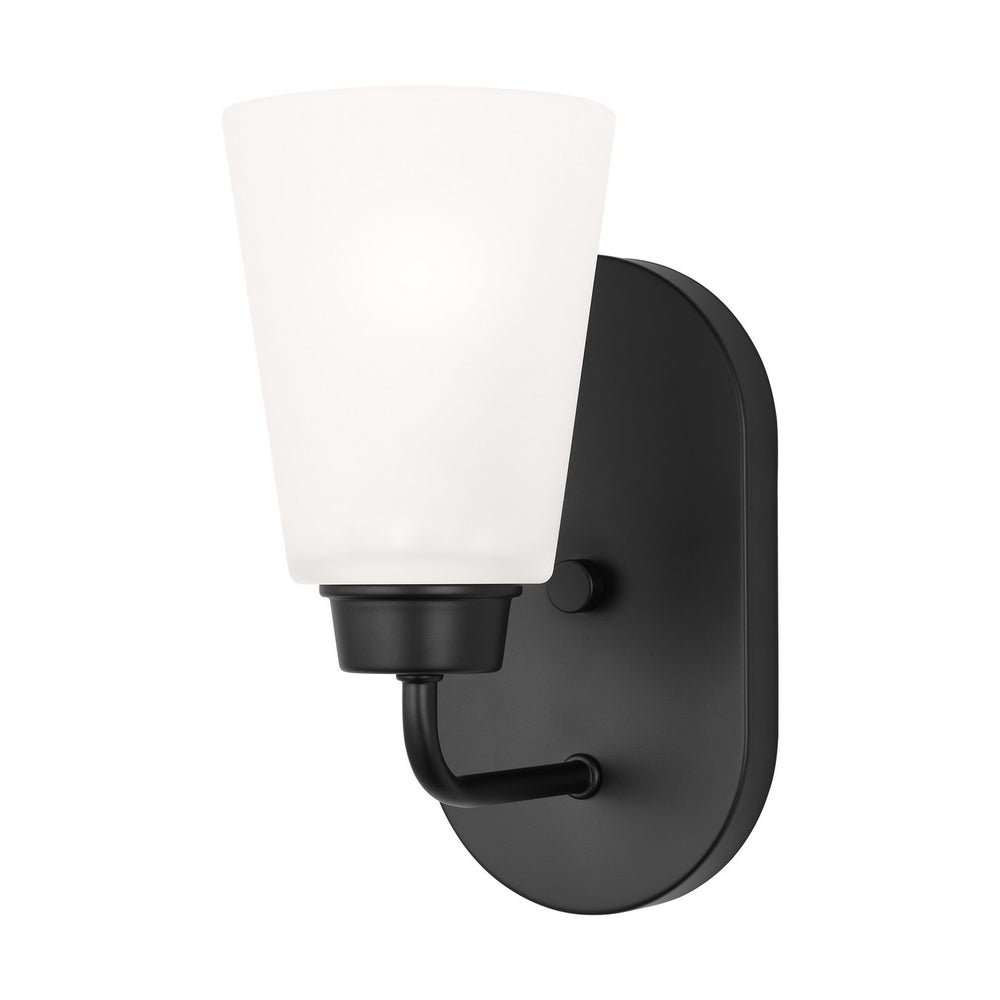 Generation Lighting Canada - One Light Wall / Bath Sconce - Kerrville - Midnight Black- Union Lighting Luminaires Decor