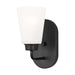 Generation Lighting Canada - One Light Wall / Bath Sconce - Kerrville - Midnight Black- Union Lighting Luminaires Decor