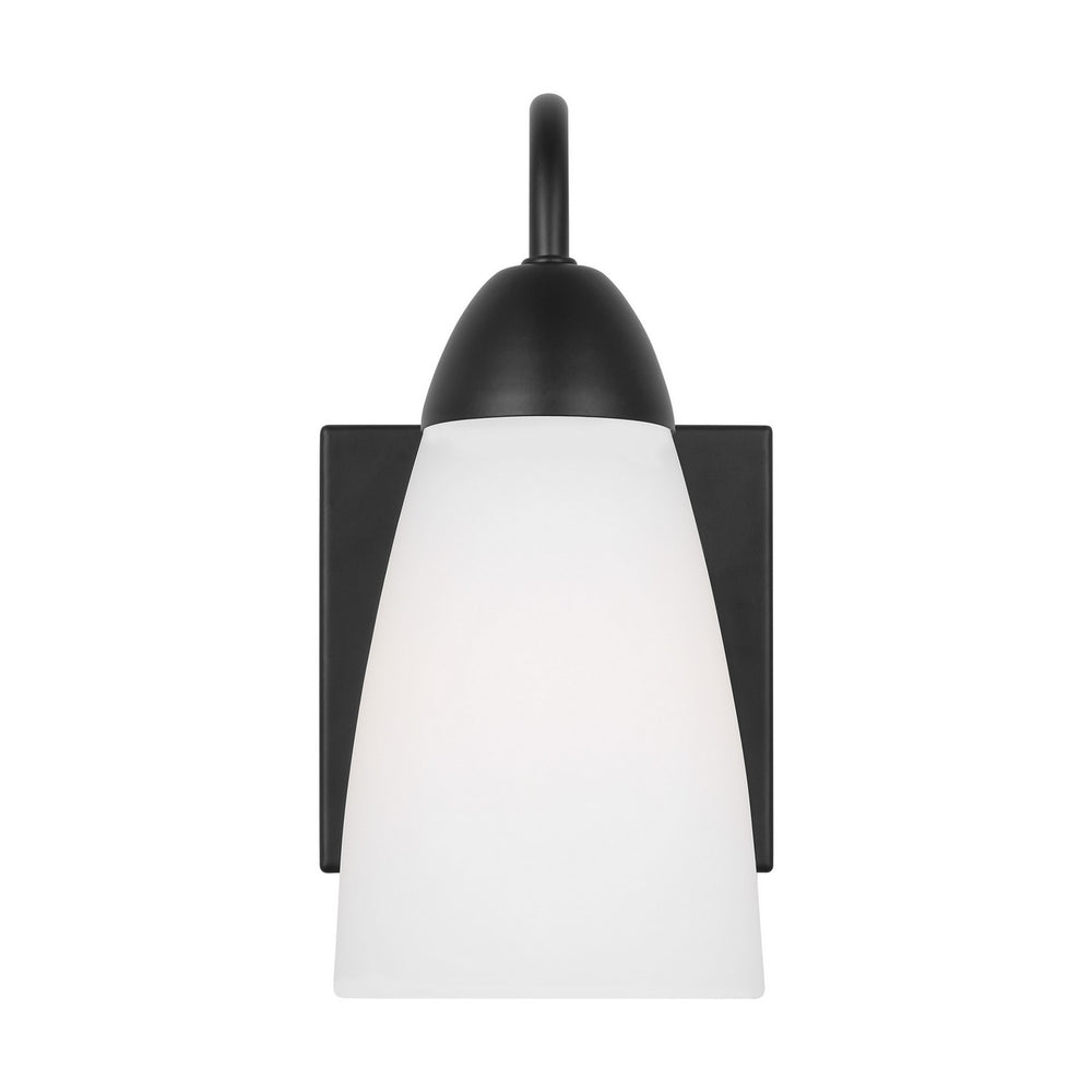 Generation Lighting Canada - One Light Wall / Bath Sconce - Seville - Midnight Black- Union Lighting Luminaires Decor
