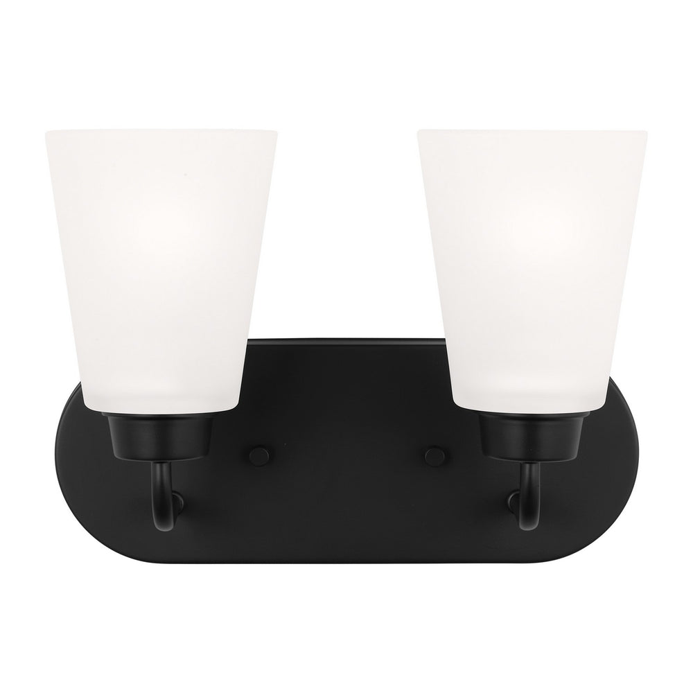 Generation Lighting Canada - Two Light Wall / Bath - Kerrville - Midnight Black- Union Lighting Luminaires Decor