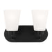 Generation Lighting Canada - Two Light Wall / Bath - Kerrville - Midnight Black- Union Lighting Luminaires Decor