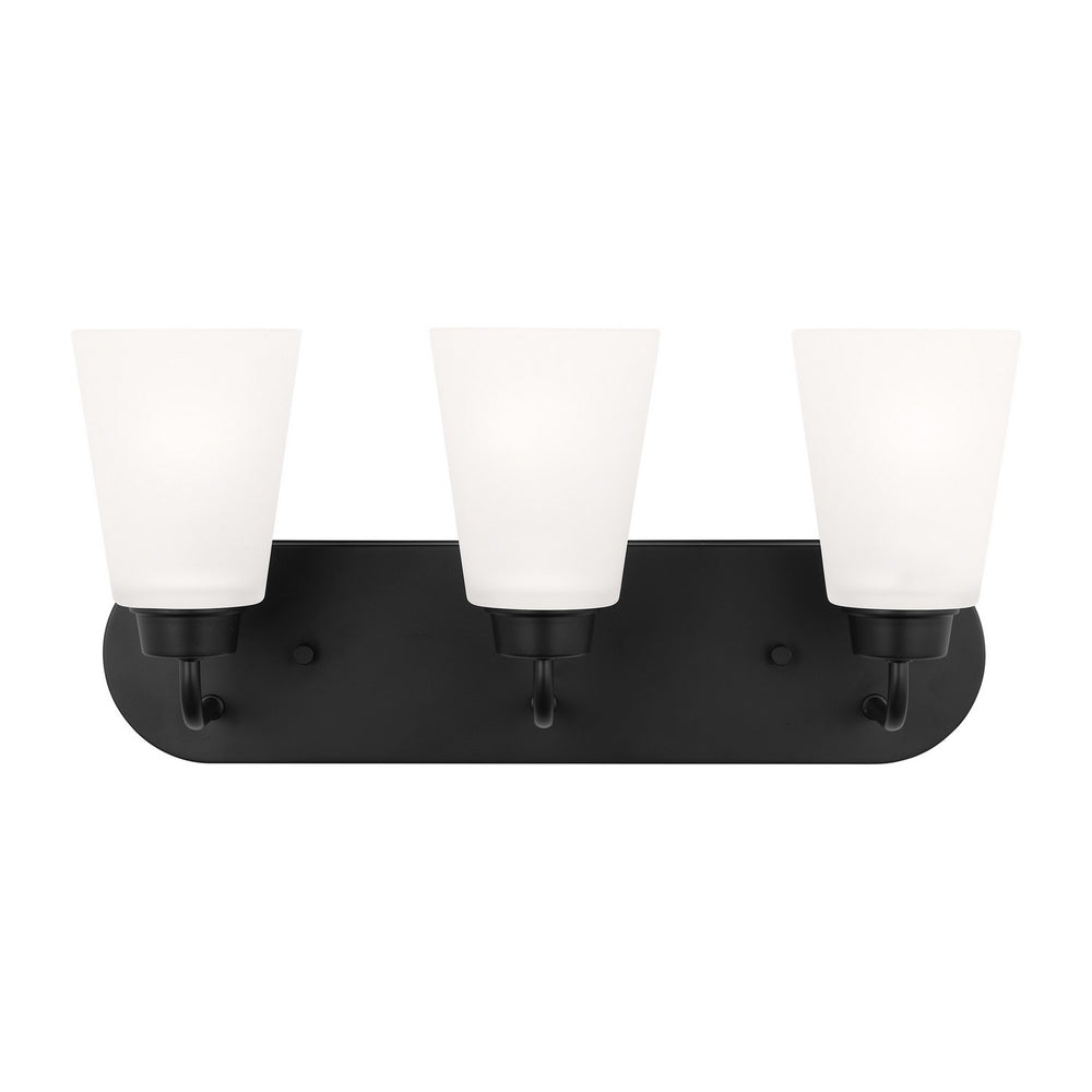 Generation Lighting Canada - Three Light Wall / Bath - Kerrville - Midnight Black- Union Lighting Luminaires Decor