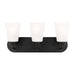 Generation Lighting Canada - Three Light Wall / Bath - Kerrville - Midnight Black- Union Lighting Luminaires Decor