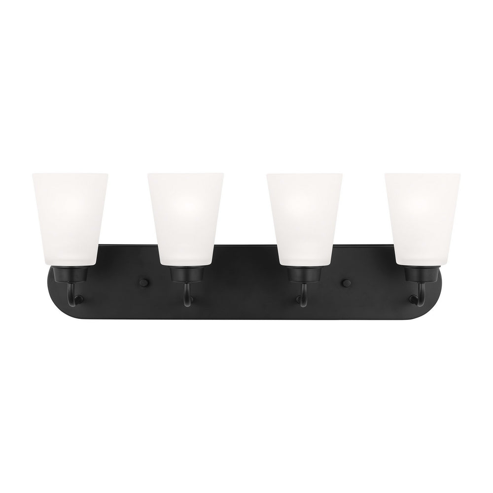 Generation Lighting Canada - Four Light Wall / Bath - Kerrville - Midnight Black- Union Lighting Luminaires Decor