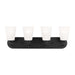 Generation Lighting Canada - Four Light Wall / Bath - Kerrville - Midnight Black- Union Lighting Luminaires Decor