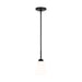 Generation Lighting Canada - One Light Mini Pendant - Kerrville - Midnight Black- Union Lighting Luminaires Decor