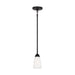 Generation Lighting Canada - One Light Mini Pendant - Seville - Midnight Black- Union Lighting Luminaires Decor