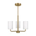 Generation Lighting Canada - Three Light Chandelier - Rhett - Satin Brass- Union Lighting Luminaires Decor