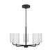 Generation Lighting Canada - Five Light Chandelier - Rhett - Midnight Black- Union Lighting Luminaires Decor