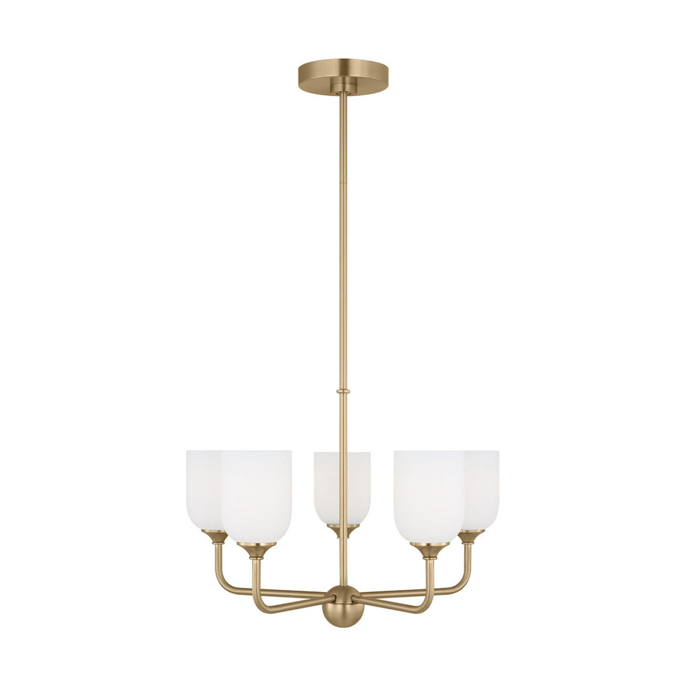 Generation Lighting Canada - Five Light Chandelier - Emile - Satin Bronze- Union Lighting Luminaires Decor