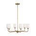Generation Lighting Canada - Six Light Chandelier - Emile - Satin Bronze- Union Lighting Luminaires Decor