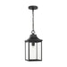 Generation Lighting Canada - One Light Pendant - Say brook - Textured Black- Union Lighting Luminaires Decor