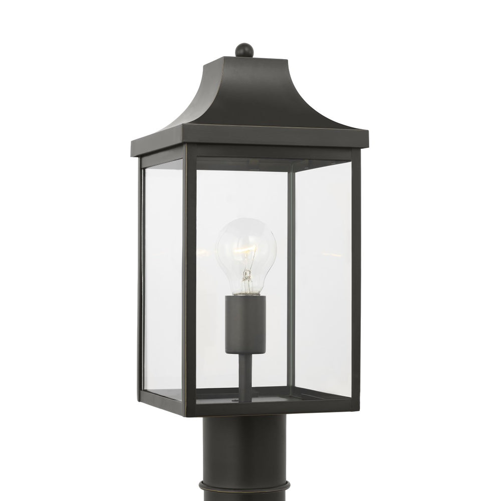 Generation Lighting Canada - One Light Post Mount - Say brook - Antique Bronze- Union Lighting Luminaires Decor