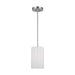 Generation Lighting Canada - One Light Mini Pendant - Rhett - Brushed Steel- Union Lighting Luminaires Decor