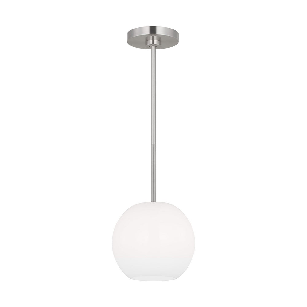 Generation Lighting Canada - One Light Mini Pendant - Rory - Brushed Steel- Union Lighting Luminaires Decor