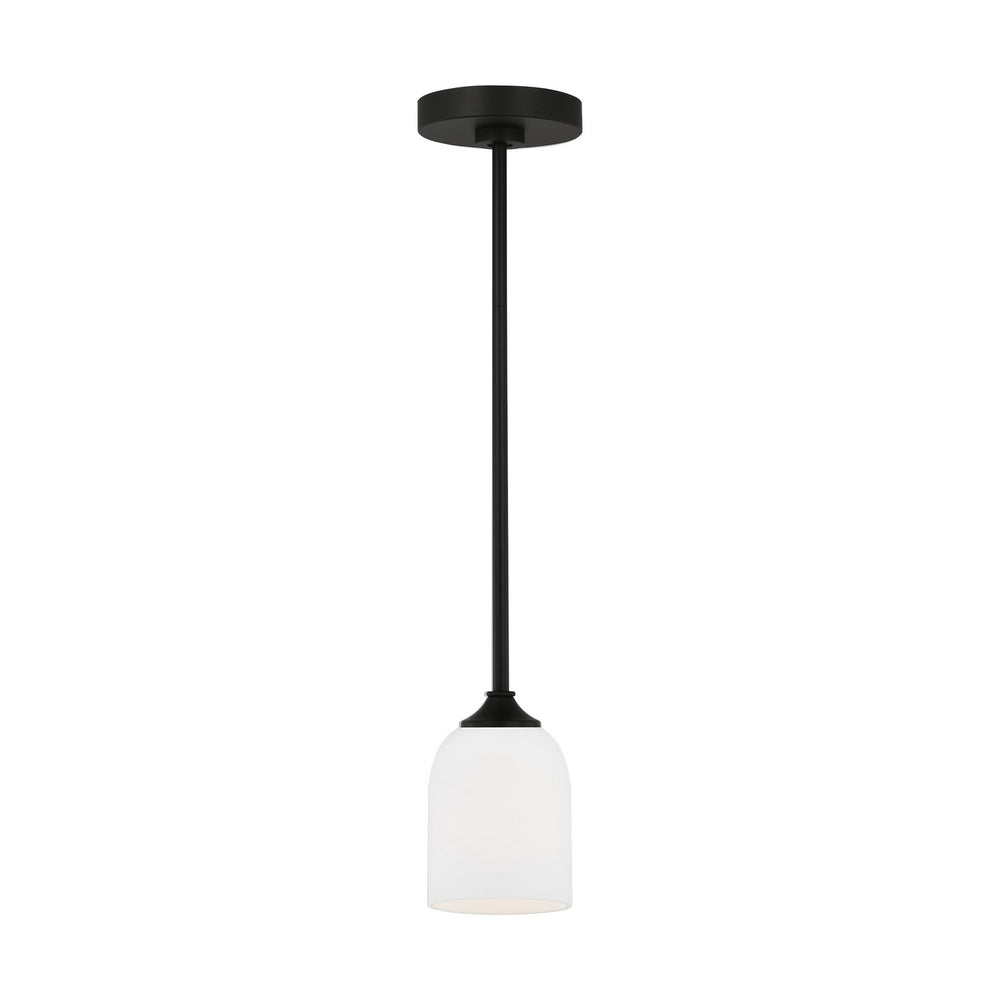 Generation Lighting Canada - One Light Mini Pendant - Emile - Midnight Black- Union Lighting Luminaires Decor