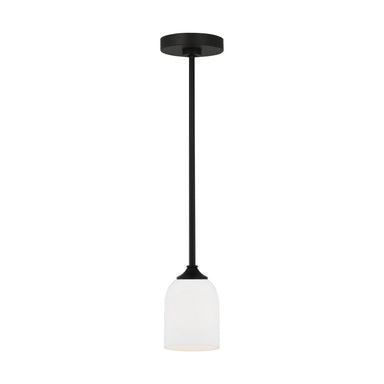 Generation Lighting Canada. - One Light Mini Pendant - Emile - Midnight Black- Union Lighting Luminaires Decor