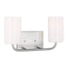 Generation Lighting Canada - Two Light Vanity - Rhett - Brushed Steel- Union Lighting Luminaires Decor