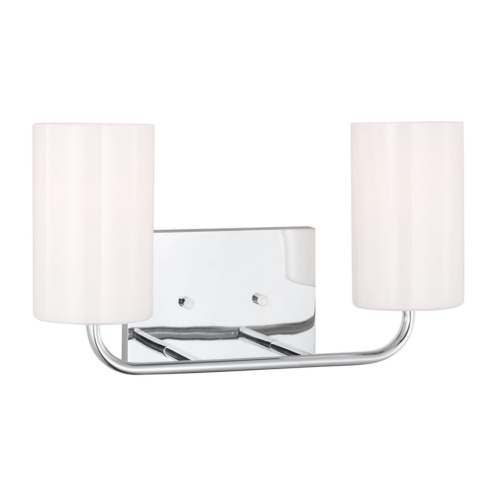 Generation Lighting Canada - Two Light Vanity - Rhett - Chrome- Union Lighting Luminaires Decor