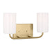 Generation Lighting Canada - Two Light Vanity - Rhett - Satin Brass- Union Lighting Luminaires Decor