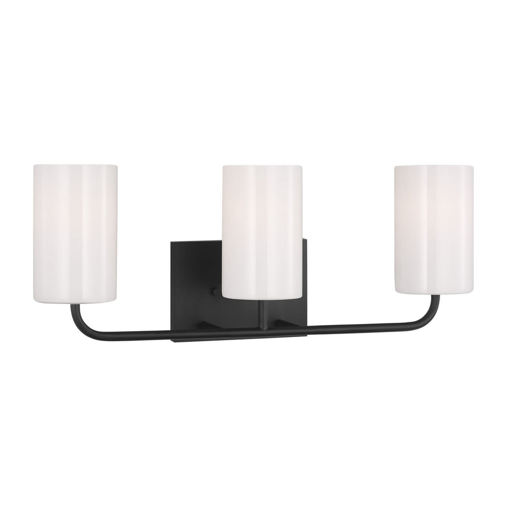 Generation Lighting Canada - Three Light Vanity - Rhett - Midnight Black- Union Lighting Luminaires Decor