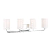 Generation Lighting Canada - Four Light Vanity - Rhett - Chrome- Union Lighting Luminaires Decor