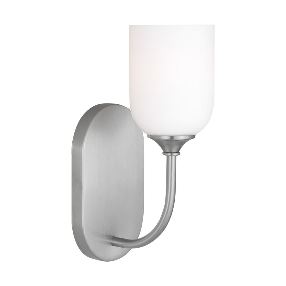 Generation Lighting Canada - One Light Vanity - Emile - Brushed Steel- Union Lighting Luminaires Decor