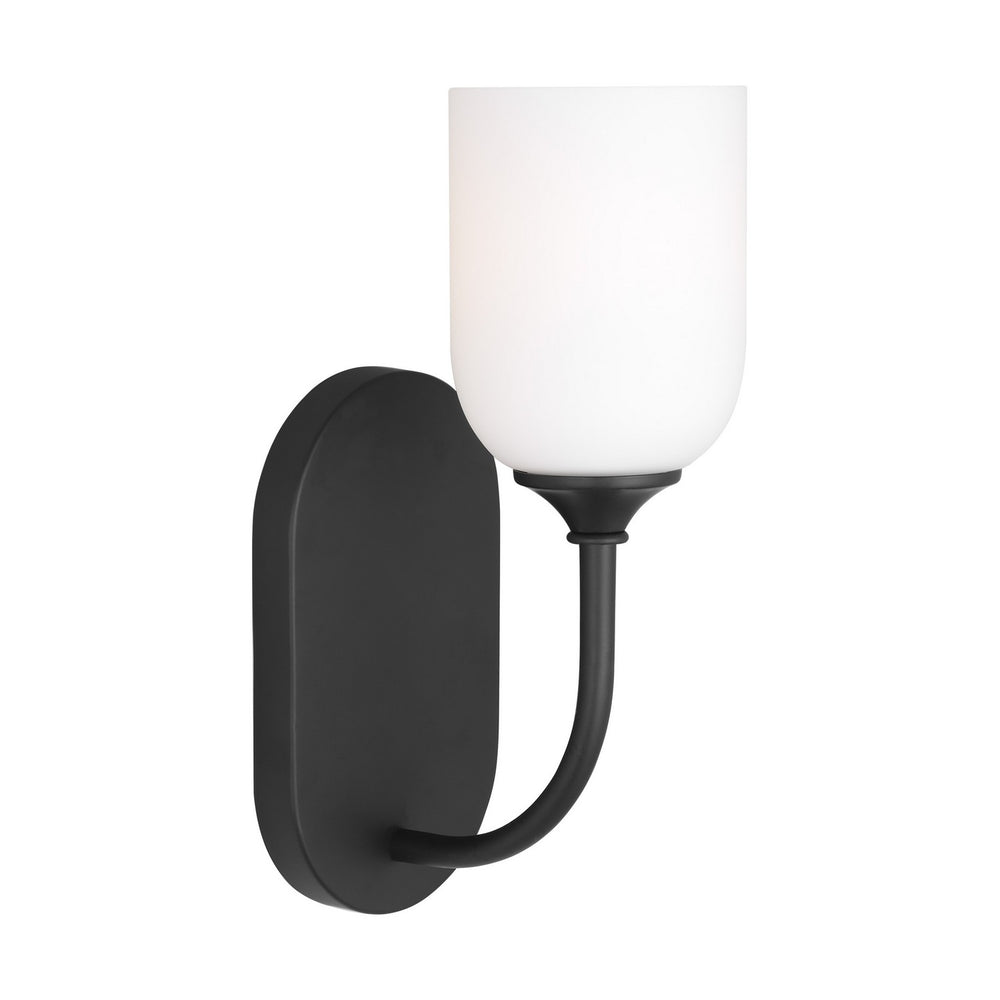 Generation Lighting Canada - One Light Vanity - Emile - Midnight Black- Union Lighting Luminaires Decor