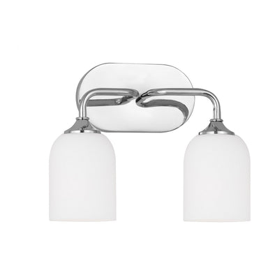 Generation Lighting Canada. - Two Light Vanity - Emile - Chrome- Union Lighting Luminaires Decor