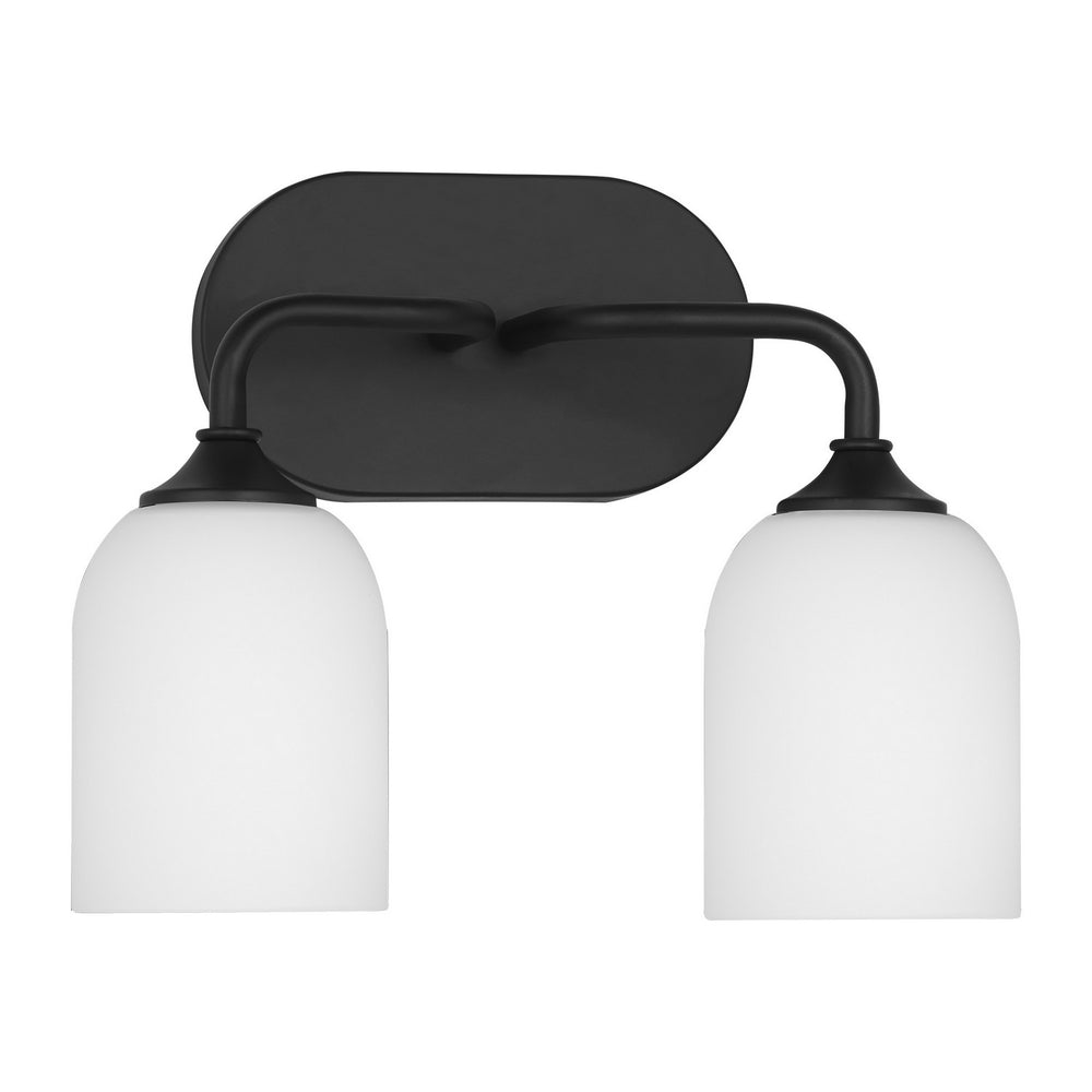 Generation Lighting Canada. - Two Light Vanity - Emile - Midnight Black- Union Lighting Luminaires Decor