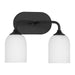 Generation Lighting Canada. - Two Light Vanity - Emile - Midnight Black- Union Lighting Luminaires Decor