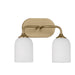 Generation Lighting Canada. - Two Light Vanity - Emile - Satin Bronze- Union Lighting Luminaires Decor