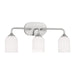 Generation Lighting Canada. - Three Light Vanity - Emile - Brushed Steel- Union Lighting Luminaires Decor