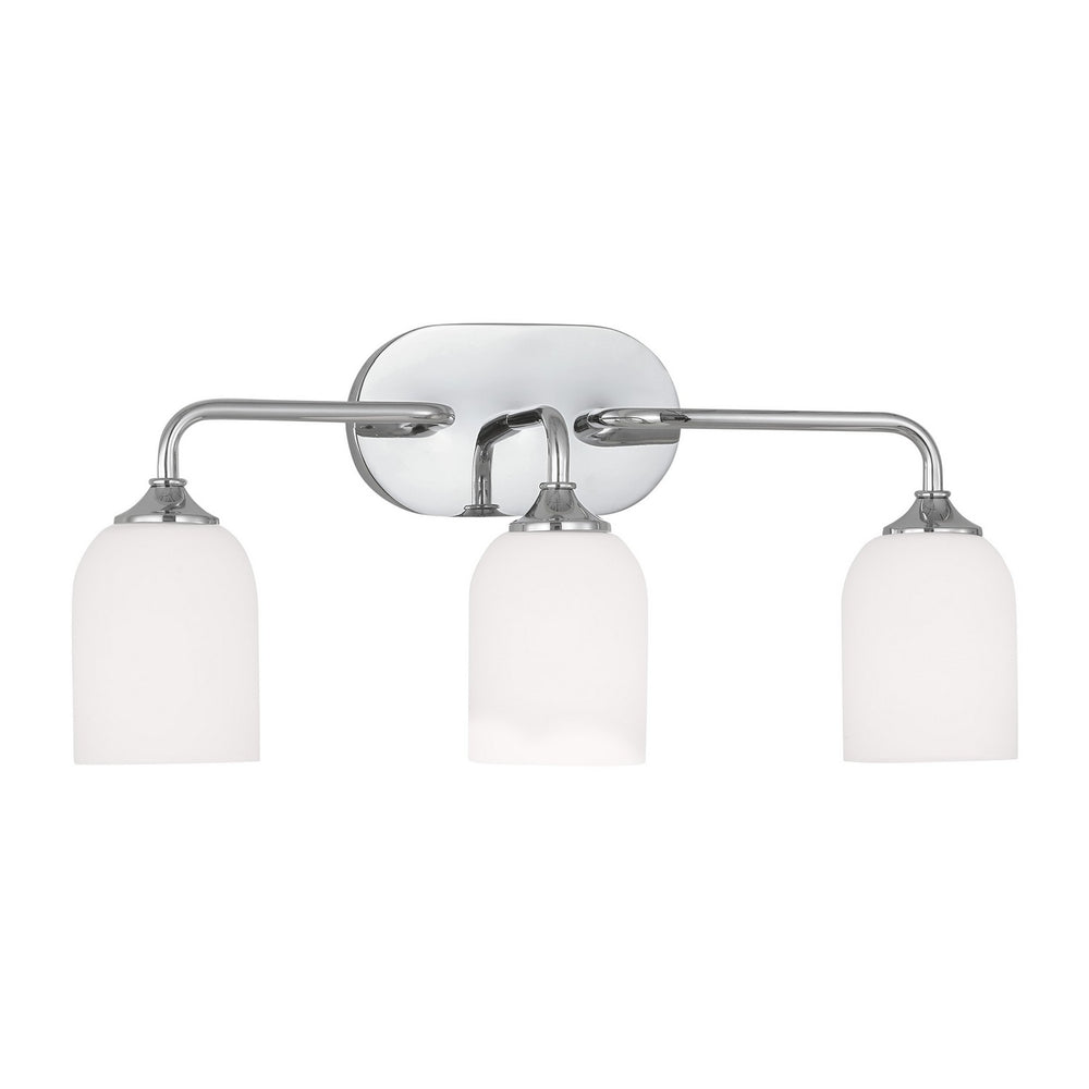 Generation Lighting Canada. - Three Light Vanity - Emile - Chrome- Union Lighting Luminaires Decor