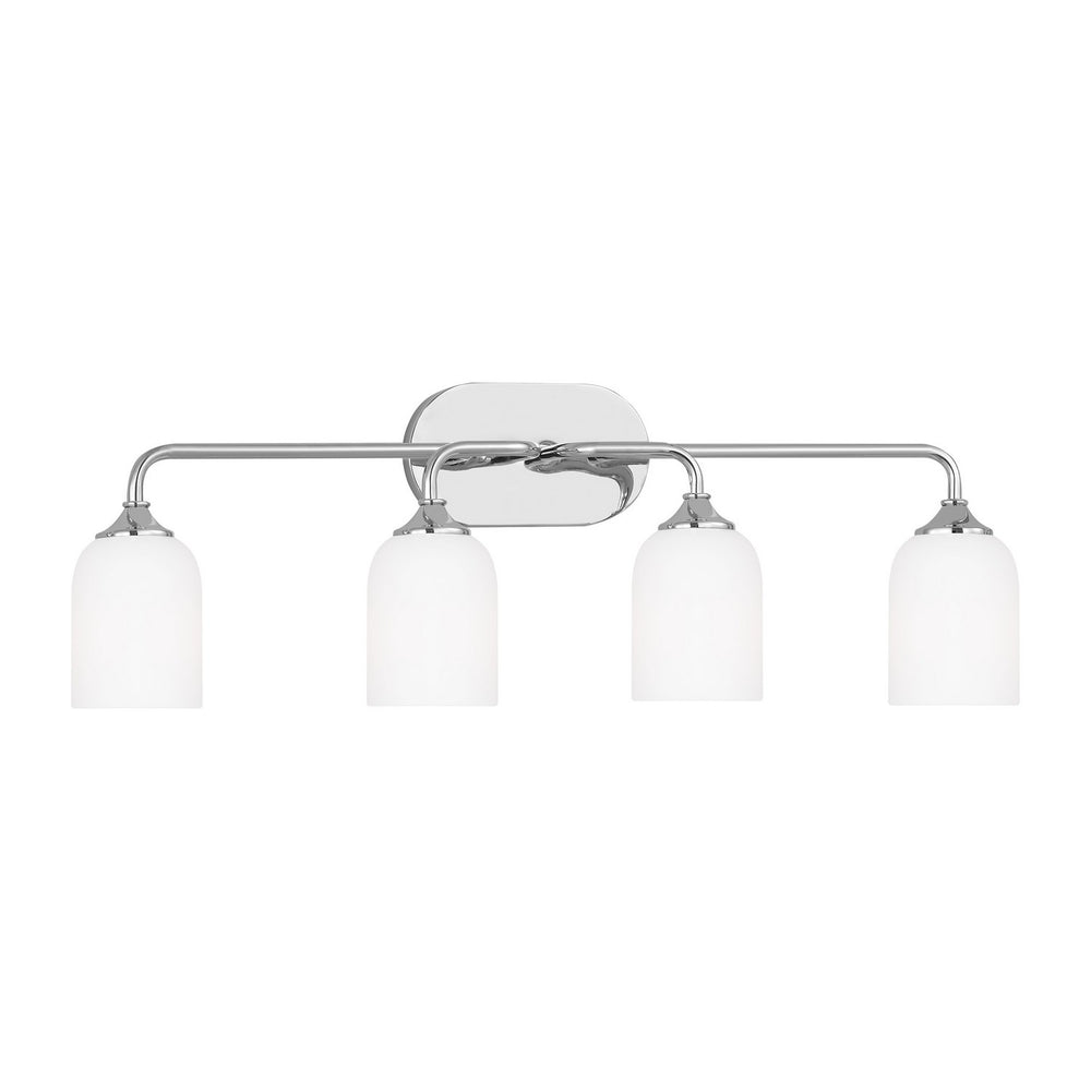 Generation Lighting Canada. - Four Light Vanity - Emile - Chrome- Union Lighting Luminaires Decor