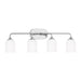 Generation Lighting Canada. - Four Light Vanity - Emile - Chrome- Union Lighting Luminaires Decor