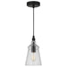 Generation Lighting Canada - One Light Mini Pendant - Loras - Midnight Black- Union Lighting Luminaires Decor