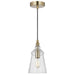 Generation Lighting Canada - One Light Mini Pendant - Loras - Satin Brass- Union Lighting Luminaires Decor