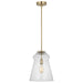 Generation Lighting Canada - One Light Pendant - Loras - Satin Brass- Union Lighting Luminaires Decor