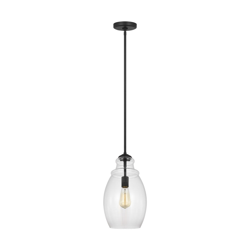 Generation Lighting Canada - One Light Pendant - Marino - Midnight Black- Union Lighting Luminaires Decor