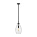 Generation Lighting Canada - One Light Pendant - Marino - Midnight Black- Union Lighting Luminaires Decor