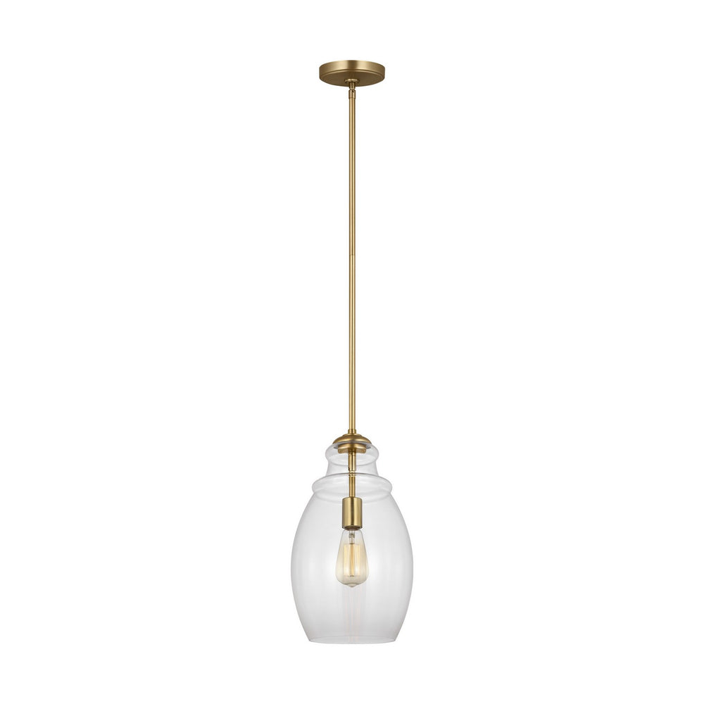 Generation Lighting Canada - One Light Pendant - Marino - Satin Brass- Union Lighting Luminaires Decor
