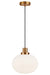 Matteo Canada - One Light Pendant - Charismo - Aged Gold Brass- Union Lighting Luminaires Decor