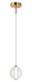 Matteo Canada - LED Pendant - Belange - Aged Gold Brass- Union Lighting Luminaires Decor