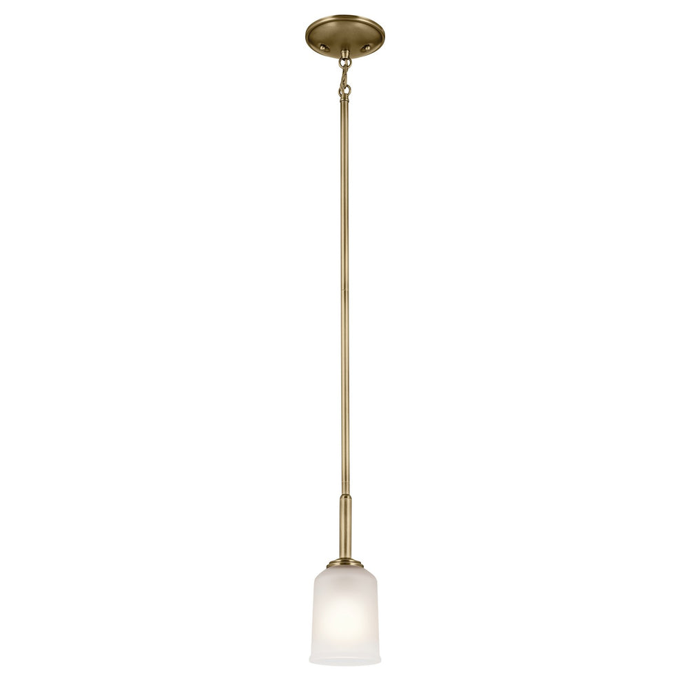 Kichler Canada - One Light Mini Pendant - Shailene - Natural Brass- Union Lighting Luminaires Decor