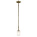 Kichler Canada - One Light Mini Pendant - Shailene - Natural Brass- Union Lighting Luminaires Decor