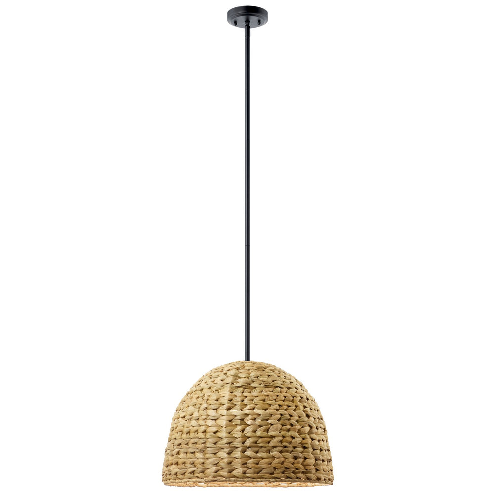 Kichler Canada - One Light Mini Pendant - Raffiana - Black- Union Lighting Luminaires Decor